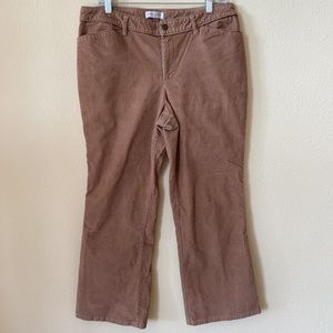 Christopher & Banks Petite Brown Corduroy Jeans